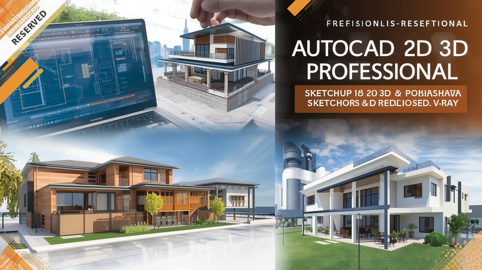 2D & 3D Professional Pakage (04 Course)_Live